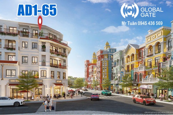 ÁNH DƯƠNG 1-65 | NHÀ PHỐ CĂN GÓC, ĐỐI DIỆN GRAND WORLD CỔ LOA